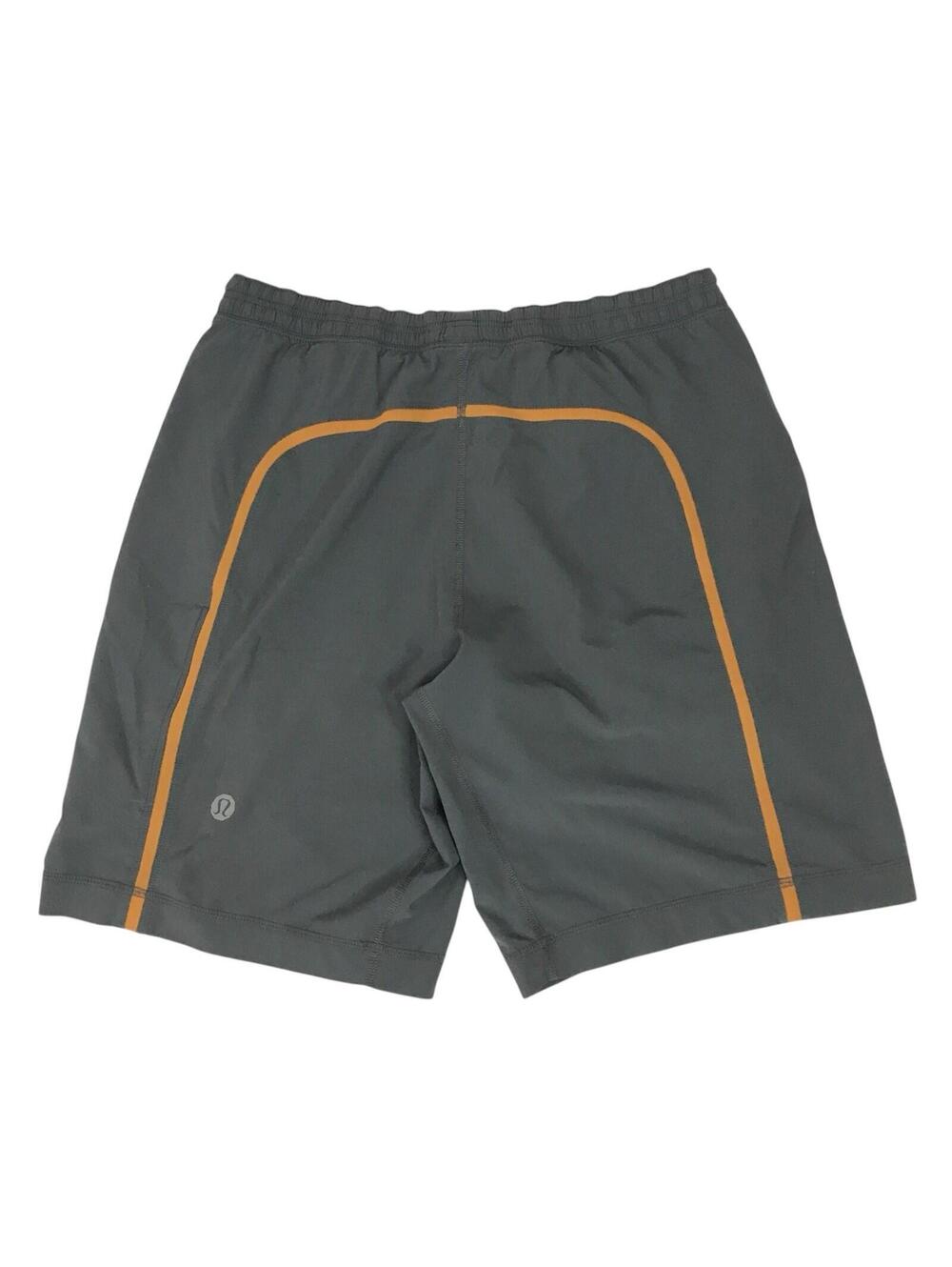 Lululemon Pace Breaker Shorts Mens Medium M Gray 9” Inseam Lined Gym Running